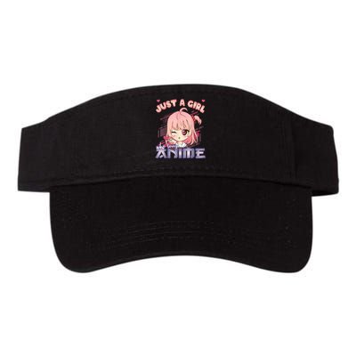 Anime Merch Just A Girl Who Loves Anime Anime Girl Manga Valucap Bio-Washed Visor