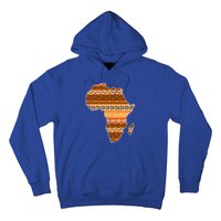 Africa Map Kente Cloth Black History Month Afro Africa Pride Gift Hoodie