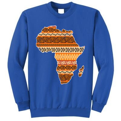 Africa Map Kente Cloth Black History Month Afro Africa Pride Gift Sweatshirt