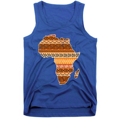 Africa Map Kente Cloth Black History Month Afro Africa Pride Gift Tank Top