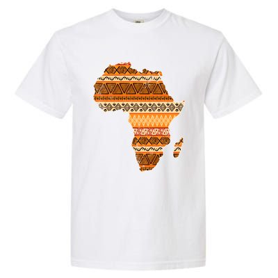 Africa Map Kente Cloth Black History Month Afro Africa Pride Gift Garment-Dyed Heavyweight T-Shirt