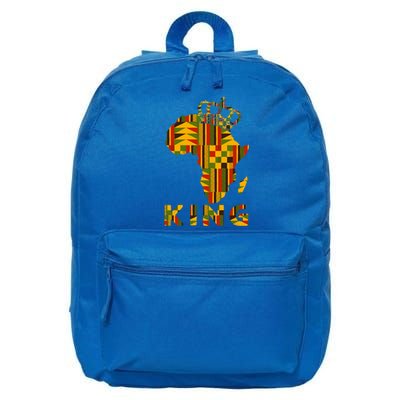 Africa Map Kente Cloth For King African Lover Funny Gift 16 in Basic Backpack