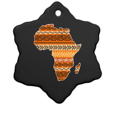 Africa Map Kente Cloth Black History Month Afro Africa Pride Gift Ceramic Star Ornament