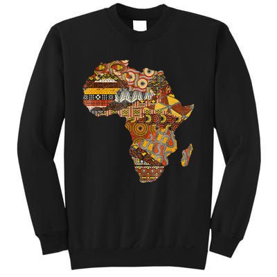 Africa Map Kente Cloth Black History Month Afro Africa Pride Sweatshirt