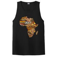 Africa Map Kente Cloth Black History Month Afro Africa Pride PosiCharge Competitor Tank