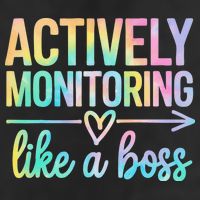 Actively Monitoring Like A Boss State Testing Day Teacher Cool Comfort Performance Bucket Hat