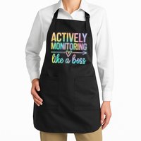 Actively Monitoring Like A Boss State Testing Day Teacher Apron