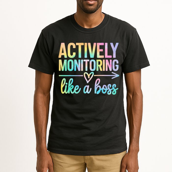 Actively Monitoring Like A Boss State Testing Day Teacher Tall T-Shirt