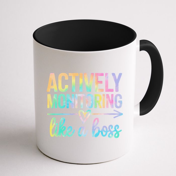 Actively Monitoring Like A Boss State Testing Day Teacher Mug