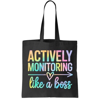 Actively Monitoring Like A Boss State Testing Day Teacher Bag