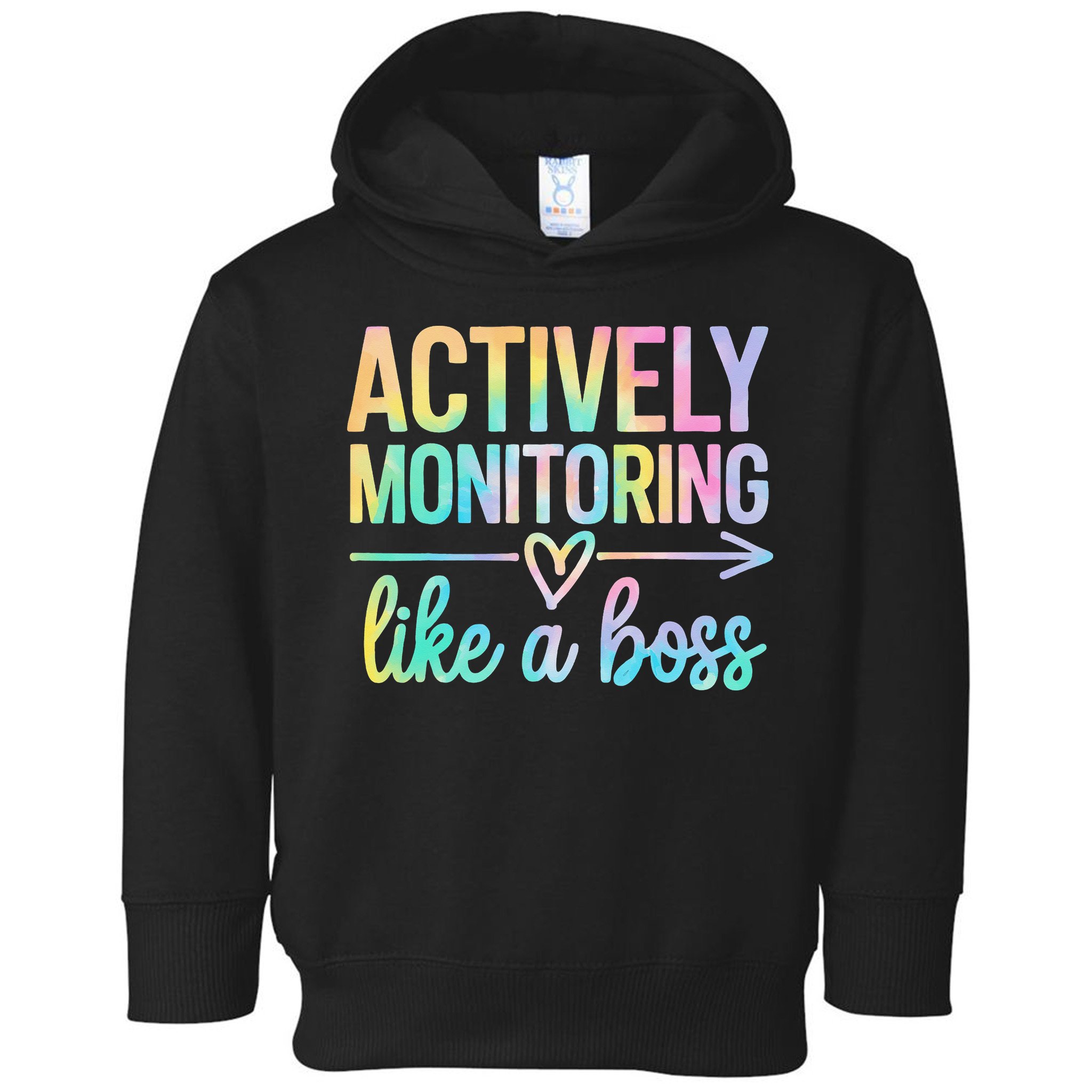 Actively Monitoring Like A Boss State Testing Day Teacher Toddler Hoodie