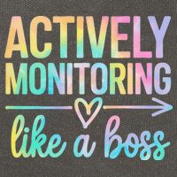 Actively Monitoring Like A Boss State Testing Day Teacher Cotton Canvas Backpack