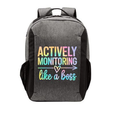 Actively Monitoring Like A Boss State Testing Day Teacher Vector Backpack