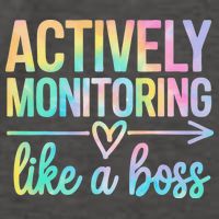 Actively Monitoring Like A Boss State Testing Day Teacher Vector Backpack