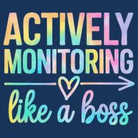 Actively Monitoring Like A Boss State Testing Day Teacher Infant Baby Jersey Bodysuit