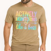 Actively Monitoring Like A Boss State Testing Day Teacher Cooling Performance Crew T-Shirt