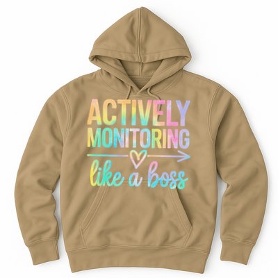 Actively Monitoring Like A Boss State Testing Day Teacher Hoodie