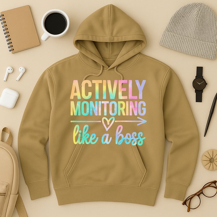 Actively Monitoring Like A Boss State Testing Day Teacher Hoodie