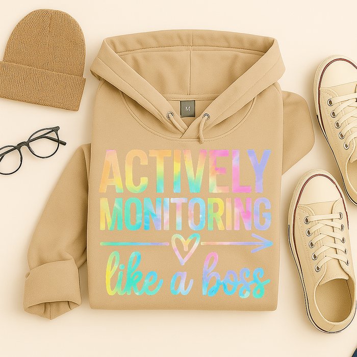Actively Monitoring Like A Boss State Testing Day Teacher Hoodie