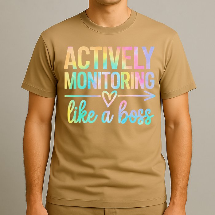 Actively Monitoring Like A Boss State Testing Day Teacher T-Shirt