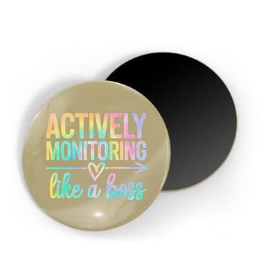 Actively Monitoring Like A Boss State Testing Day Teacher Magnet