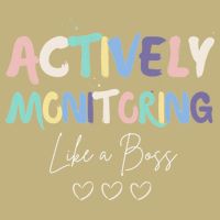 Actively Monitoring Like A Boss State Testing Day Teacher Button