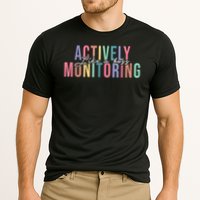 Actively Monitoring Like A Boss State Testing Teacher Cooling Performance Crew T-Shirt