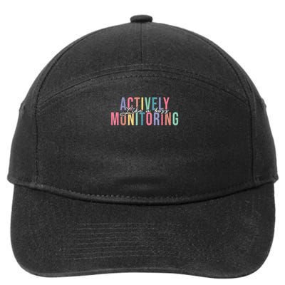 Actively Monitoring Like A Boss State Testing Teacher 7-Panel Snapback Hat
