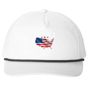 American Map Land That I Love Patrioticic Memorial Day 4th O Gift Snapback Five-Panel Rope Hat