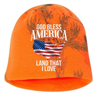 American Map Land That I Love Patrioticic Memorial Day 4th O Gift Kati - Camo Knit Beanie