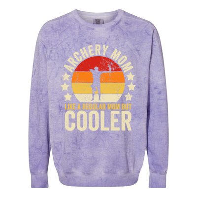 Archery Mom Like A Regular Mom But Cooler Mother's Day Gift Colorblast Crewneck Sweatshirt