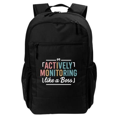 Actively Monitoring Like A Boss State Testing Day Teacher Daily Commute Backpack