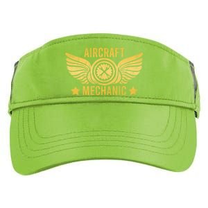 Aircraft Mechanic Logo Badge Aviation Gift Adult Drive Performance Visor