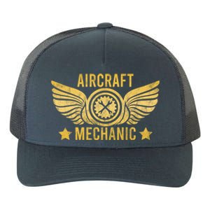 Aircraft Mechanic Logo Badge Aviation Gift Yupoong Adult 5-Panel Trucker Hat