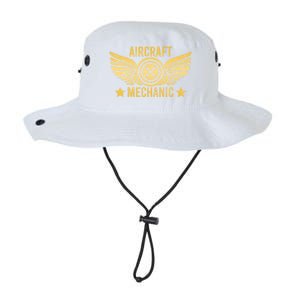 Aircraft Mechanic Logo Badge Aviation Gift Legacy Cool Fit Booney Bucket Hat