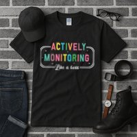 Actively Monitoring Like A Boss State Testing Teacher Tall T-Shirt