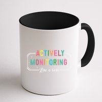 Actively Monitoring Like A Boss State Testing Teacher Mug