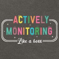 Actively Monitoring Like A Boss State Testing Teacher Cotton Canvas Backpack
