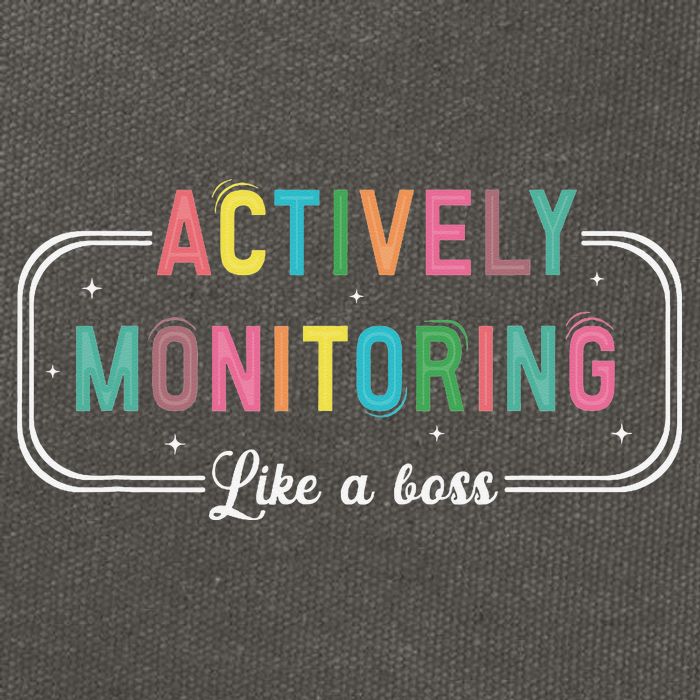 Actively Monitoring Like A Boss State Testing Teacher Cotton Canvas Backpack