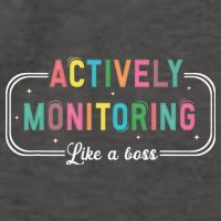 Actively Monitoring Like A Boss State Testing Teacher Vector Backpack