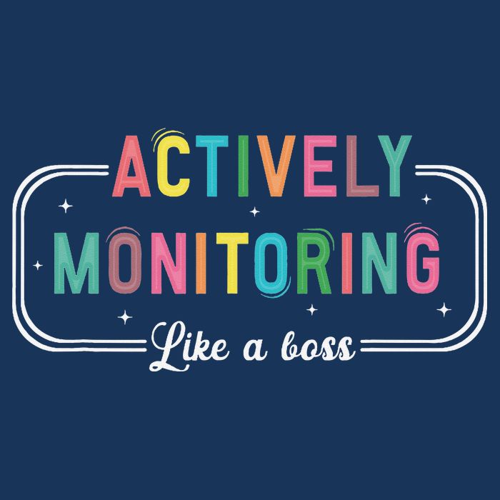 Actively Monitoring Like A Boss State Testing Teacher Infant Baby Jersey Bodysuit