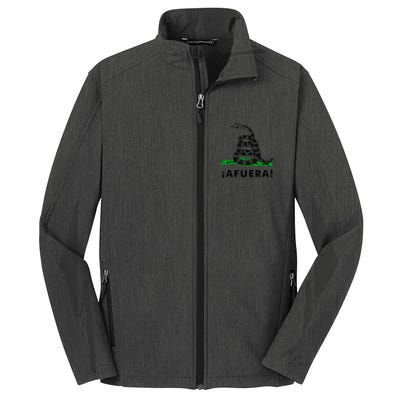 Afuera Milei Libertarian Gadsden Ancap Design Core Soft Shell Jacket