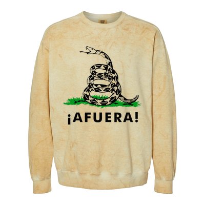 Afuera Milei Libertarian Gadsden Ancap Design Colorblast Crewneck Sweatshirt