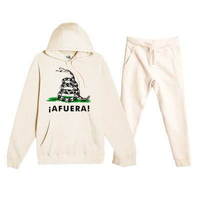 Afuera Milei Libertarian Gadsden Ancap Design Premium Hooded Sweatsuit Set