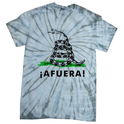 Afuera Milei Libertarian Gadsden Ancap Design Tie-Dye T-Shirt