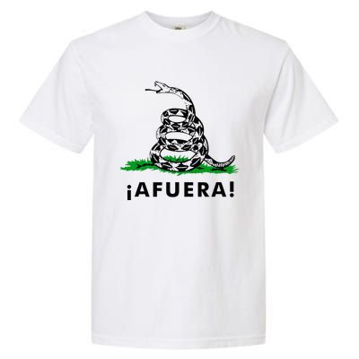 Afuera Milei Libertarian Gadsden Ancap Design Garment-Dyed Heavyweight T-Shirt