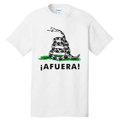 Afuera Milei Libertarian Gadsden Ancap Design Tall T-Shirt