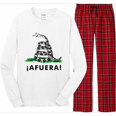 Afuera Milei Libertarian Gadsden Ancap Design Long Sleeve Pajama Set