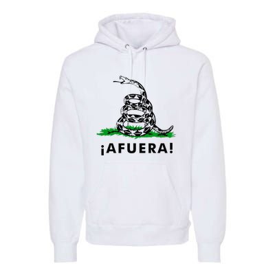 Afuera Milei Libertarian Gadsden Ancap Design Premium Hoodie