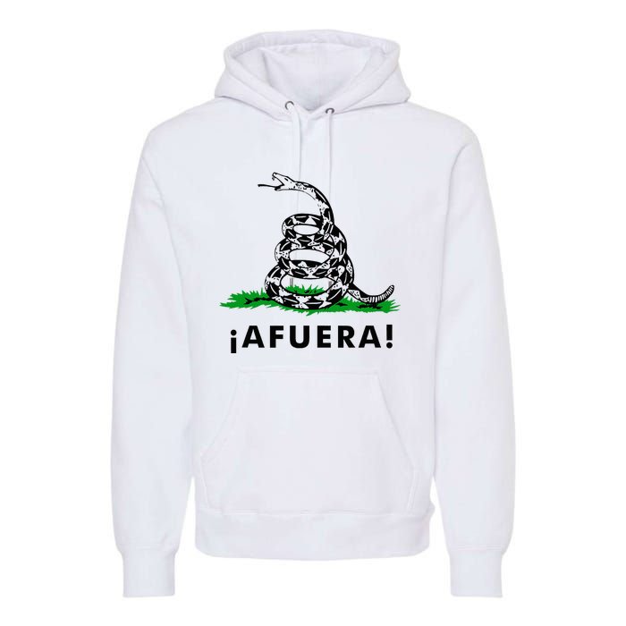 Afuera Milei Libertarian Gadsden Ancap Design Premium Hoodie